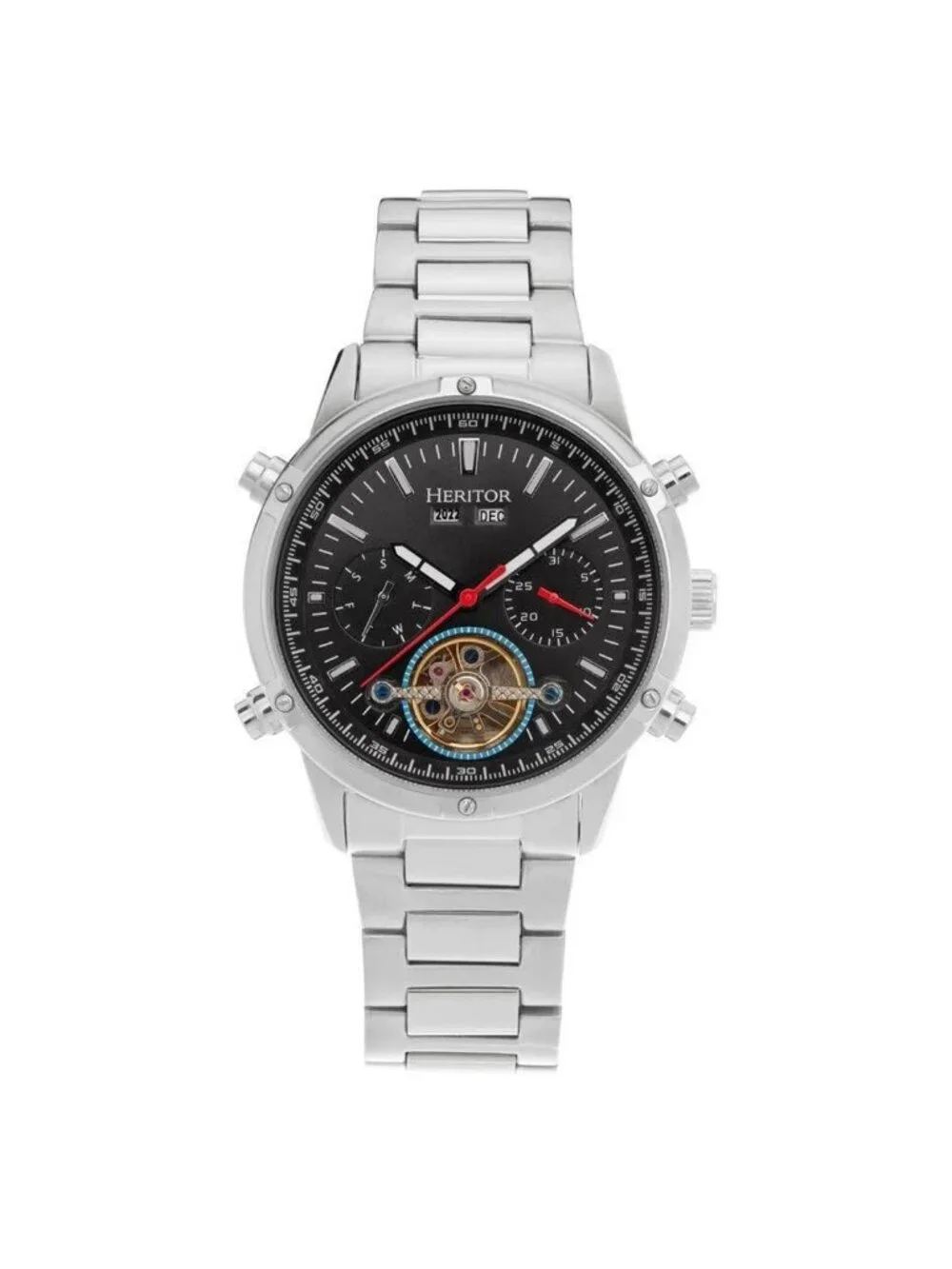 NWT Heritor Wilhelm Black Dial Men's Watch